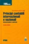 Principi contabili. Internazionali e nazionali