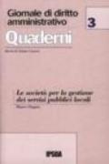 Le società per la gestione dei servizi pubblici locali