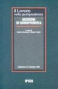 Il lavoro nella giurisprudenza. Rassegna di giurisprudenza