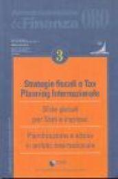 Strategie fiscali e tax planning internazionale