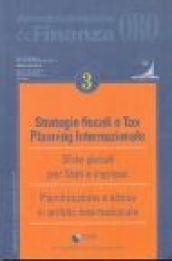 Strategie fiscali e tax planning internazionale