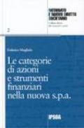 Le categorie di azioni e strumenti finanziari nella nuova Spa