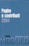 Paghe e contributi 2004