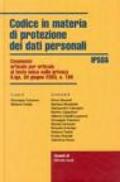 Codice in materia di protezione dei dati personali