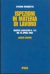 Ispezioni in materia di lavoro