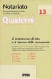 Il testamento di vita e il ritorno delle autonomie