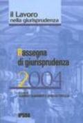 Il lavoro. Rassegna di giurisprudenza