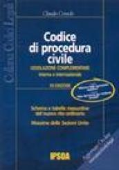 Codice di procedura civile. Legislazione complementare interna e internazionale