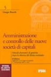 Amministrazione e controllo delle nuove società di capitali