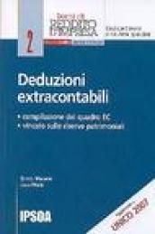 Deduzioni extracontabili