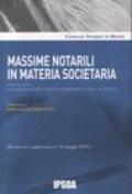 Massime notarili in materia societaria