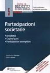 Partecipazioni societarie. Dividendi, capital gain, participation, exemption