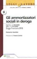 Gli ammortizzatori sociali in deroga