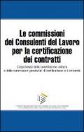 Le commissioni dei consulenti del lavoro per la certificazione dei contratti