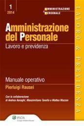 Amministrazione del personale. Lavoro e previdenza