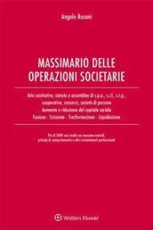 Massimario delle operazioni societarie. Con CD-ROM