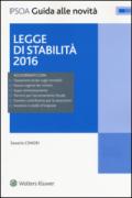 Legge di stabilità 2016. Con aggiornamento online