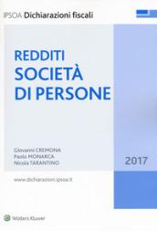 Redditi società di persone 2017