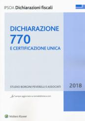 Dichiarazione 770 e certificazione unica. Con aggiornamento online