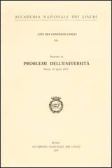 Problemi dell'università. Seminario (Roma, 18 aprile 2001)