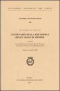 Centenario della riscoperta delle leggi di Mendel. Giornata lincea nella ricorrenza (Roma, 9 novembre 2000)