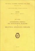 Censimento critico dei manoscritti plautini vol.1