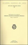 30° Giornata dell'ambiente mobilità, traffico e sicurezza stradale (Roma, 17 ottobre 2012)