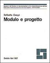 Modulo e progetto