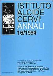 Annali Istituto Alcide Cervi (1994). 16.