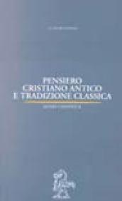 Pensiero cristiano antico e tradizione classica