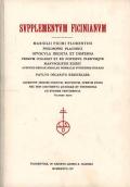 Supplementum Ficinianum. Marsilii Ficini florentini philosophi platonici opuscula inedita et dispersa primum collegit et ex fontibus plerumque manuscriptis...