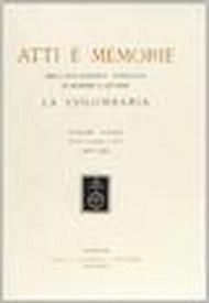 Atti e memorie dell'Accademia toscana di scienze e lettere «La Colombaria». Nuova serie: 39