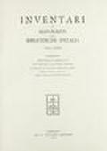 Inventari dei manoscritti delle biblioteche d'Italia: 89