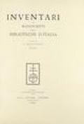 Inventari dei manoscritti delle biblioteche d'Italia: 1