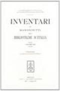 Inventari dei manoscritti delle biblioteche d'Italia. Vol. 12: Firenze.