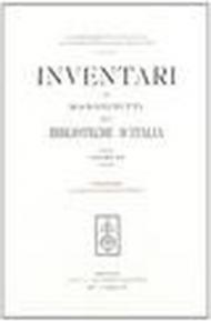 Inventari dei manoscritti delle biblioteche d'Italia. Vol. 12: Firenze.