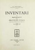 Inventari dei manoscritti delle biblioteche d'Italia. Vol. 14: Bologna, Camurana, Cascia, Chiari, Parma, Sassuolo.