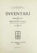 Inventari dei manoscritti delle biblioteche d'Italia. Vol. 14: Bologna, Camurana, Cascia, Chiari, Parma, Sassuolo.