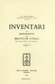 Inventari dei manoscritti delle biblioteche d'Italia. Vol. 17: Bologna.