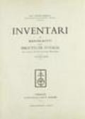 Inventari dei manoscritti delle biblioteche d'Italia. Vol. 27: Bologna.