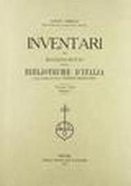 Inventari dei manoscritti delle biblioteche d'Italia. Vol. 61: Benedello.