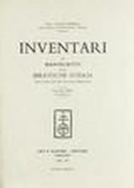 Inventari dei manoscritti delle biblioteche d'Italia. Vol. 64: Guastalla.