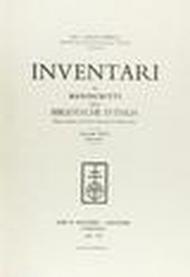 Inventari dei manoscritti delle biblioteche d'Italia. Vol. 66: Bologna.