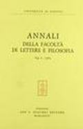 Annali della Facoltà di lettere e filosofia dell'Università di Padova (1976)