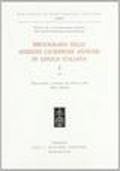 Bibliografia delle edizioni giuridiche antiche in lingua italiana. Testi statutari e dottrinali dal 1470 al 1700: 1\2