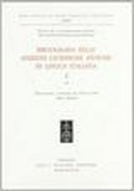 Bibliografia delle edizioni giuridiche antiche in lingua italiana. Testi statutari e dottrinali dal 1470 al 1700: 1\2