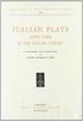Italian plays (1500-1700) in the Folger Library. A bibliography with introduction