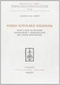 Poesia popolare religiosa. studi e testi di leggende agiografiche e moraleggianti del Sannio beneventano