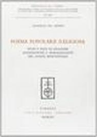 Poesia popolare religiosa. studi e testi di leggende agiografiche e moraleggianti del Sannio beneventano