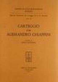 Edizione nazionale del carteggio di L. A. Muratori. Carteggio con Alessandro Chiappini